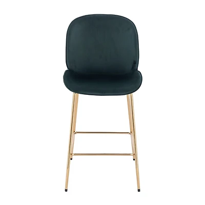 Plata Import Lotus Stool in Green