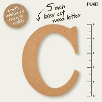 Plaid Bois Inachevé 5" Lettres Lettre en bois