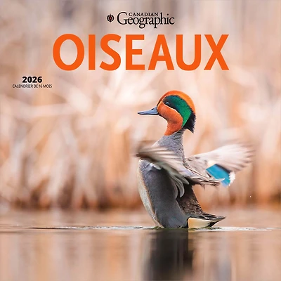 Canadian Geographic Oiseaux 2026 Carré FRANÇAISE Wyman DÉJOUER