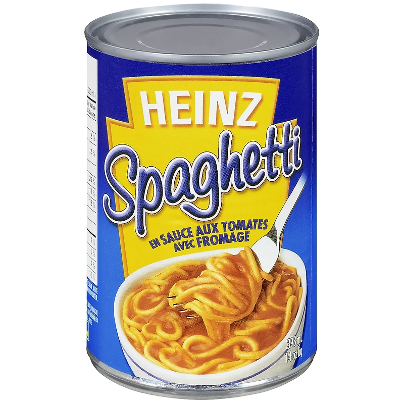 Heinz Spaghetti in Tomato Sauce with Cheese, 398mL