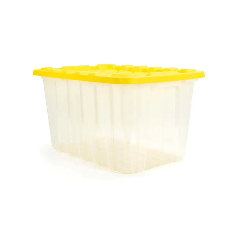 Tuff StoreTM 102L (27 gal.), Heavy Duty - Safety Yellow & Clear
