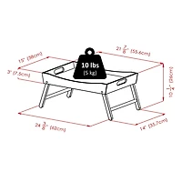 Winsome Plateau de lit aux côtés incurvés Benito - 92022