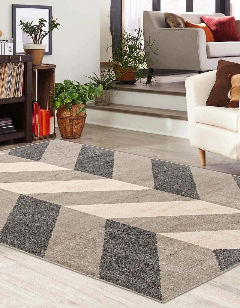 ECARPET Bianca Contemporary/Modern Area Rug for living room, bedroom, dining room, entrance, hallway and more.