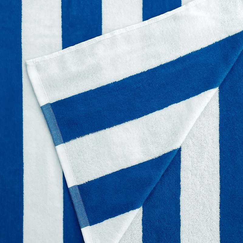Lot de 4 serviettes de plage Mainstays Cabana Stripe, bleu