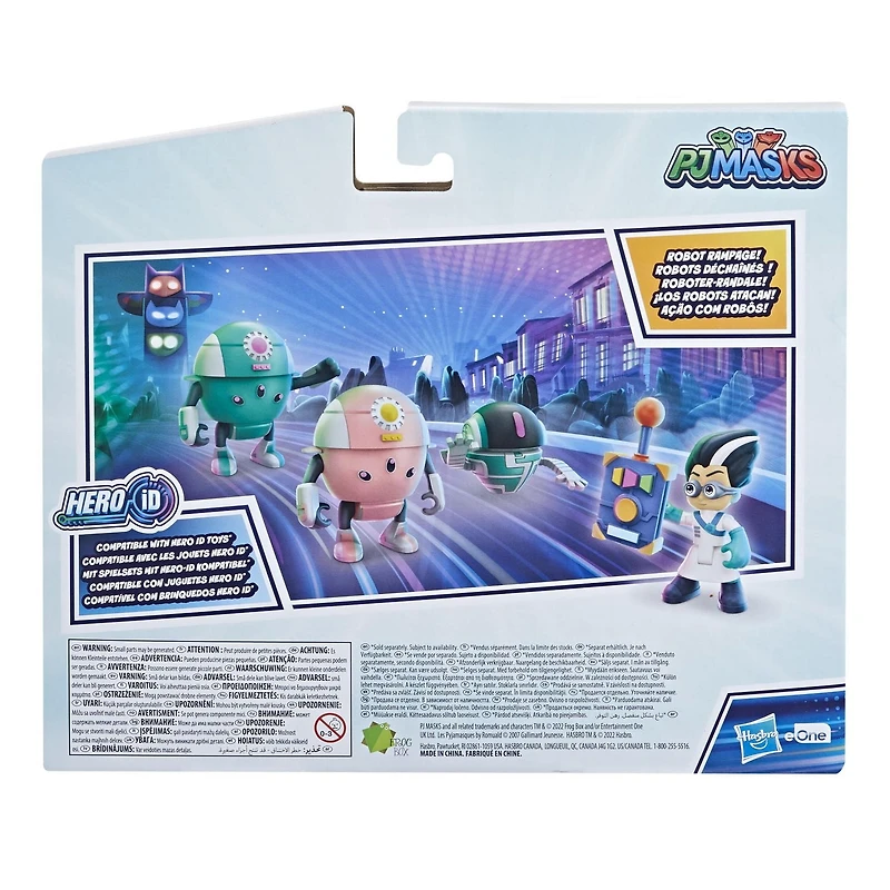 PJ Masks Romeo Robot Mission Action Figure Set, Preschool Toy with 4 Action Figures and Accessory