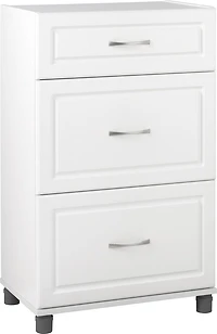 Kendall 24" 3 Drawer Base Cabinet, White