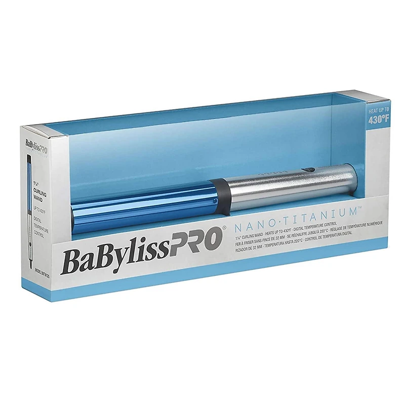 BaByliss PRO Nano Titanium 1 inch Professional Curling Wand