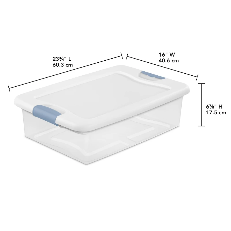 Sterilite 30 Liter Latching Box
