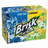 Brisk Half & Half Iced Tea + Lemonade, 355mL Cans, 12 Pack