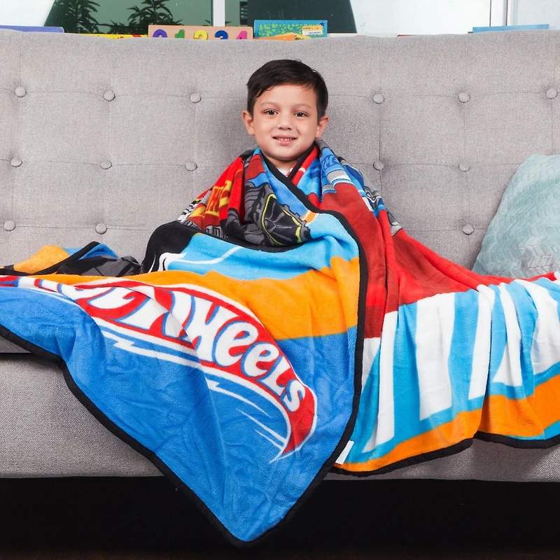 Hot Wheels "Burn Rubber" Blanket 62 x 90