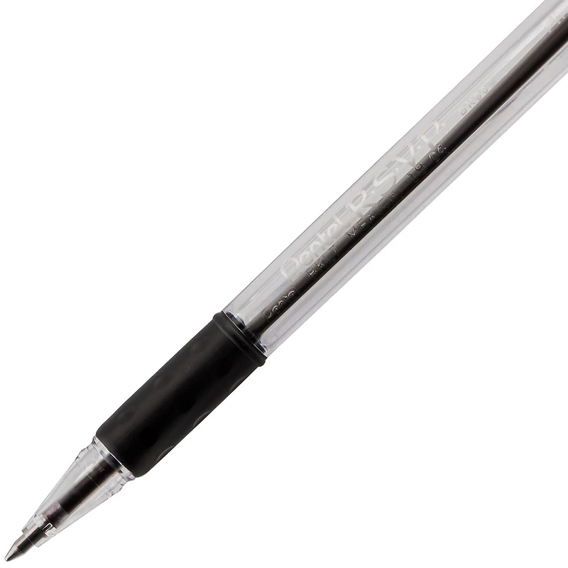 Pentel R.S.V.P. Black Ballpoint Pen 0.7mm, 4 pack