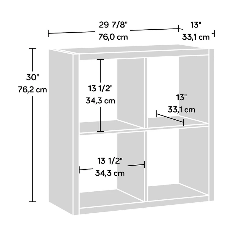 Sauder Select 4-Cube Storage