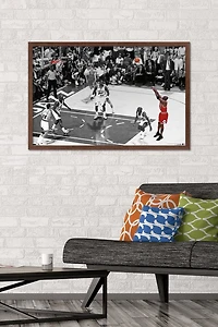 Michael Jordan - The Shot Horizontal Wall Poster, 22.375" x 34"