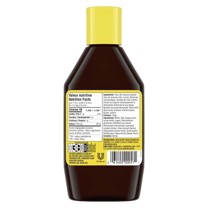 Knorr Bovril Chicken Concentrated Liquid Bouillon Concentrate, 250 mL