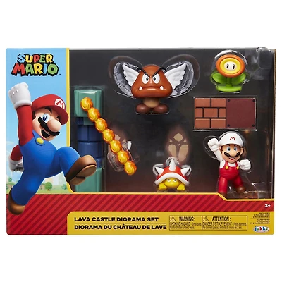 Nintendo Super Mario 2.5" Lava Castle Diorama