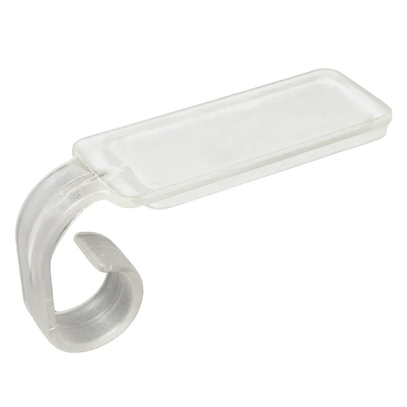 Simple Living Solution MaxPro Sticky Mantel Hooks 8 Clips en plastique adhésifs saisonniers à brins légers – Transparent F. avec toutes lumières