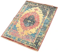 ECARPETGALLERY 4'8" x 6'7"  Transitional Jules Oushak Hand-knotted Area Rug for Living Room, Dining Room and Bedroom in Brown