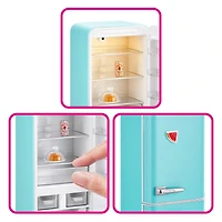 Mini Brands Fill The Fridge Jeu avec lumière UV de ZURU, Objets de collection, bricoleur, Jeu en résine, Recette exclusive, NON comestible, 8 ans et plus