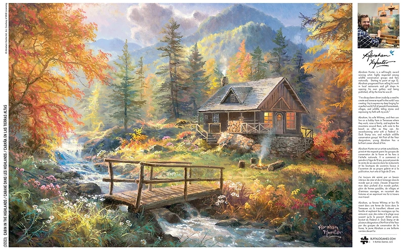 Buffalo Games Le puzzle Abraham Hunter Cabin in the Highlands en 500 pièces