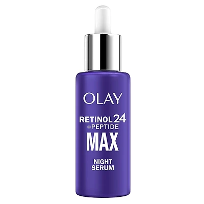 Olay Retinol 24 MAX Night Smoothing Serum, Fragrance – Free, 40 mL