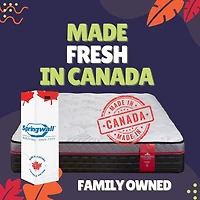 Springwall 13" PLUSH Euro Top Pocket Coil Mattress (MADE FRESH each TIME) Shipped in a box
