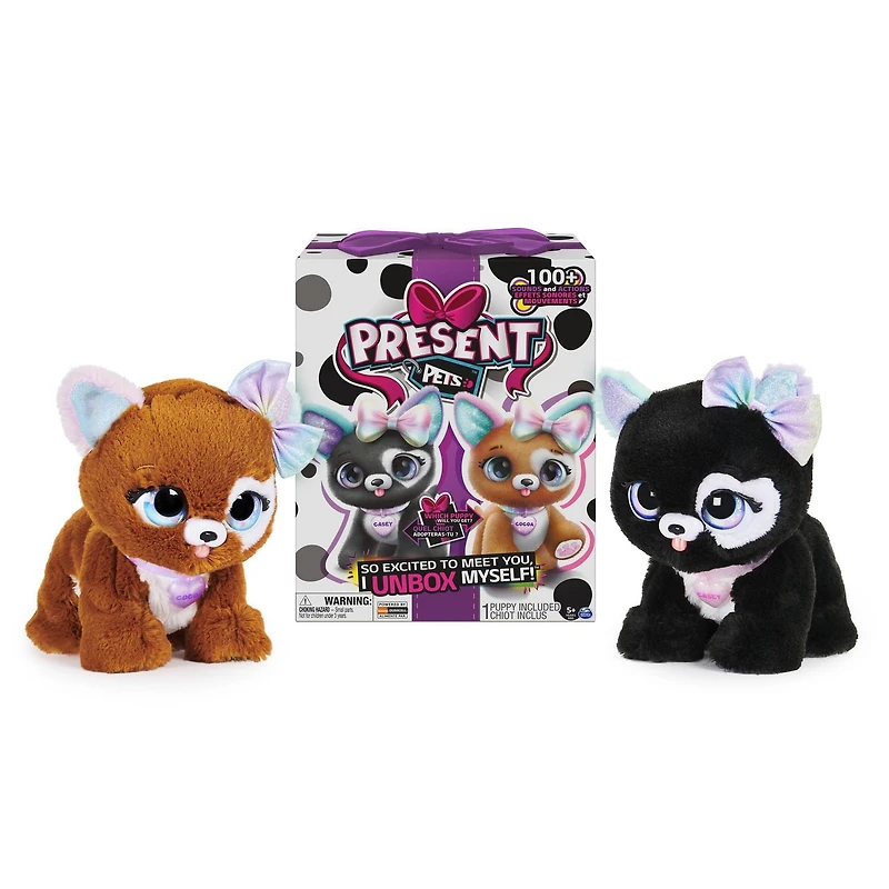 Present Pets, Chiot en peluche interactif Glitter