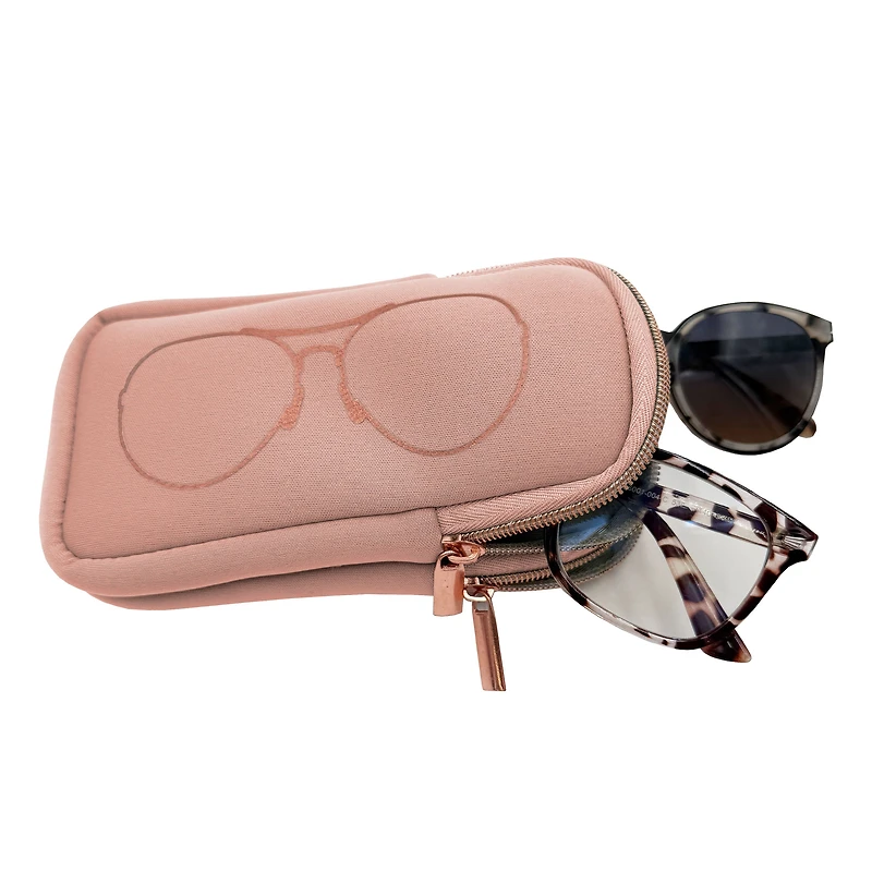 Mine, Double Eye Glass Case, Blush