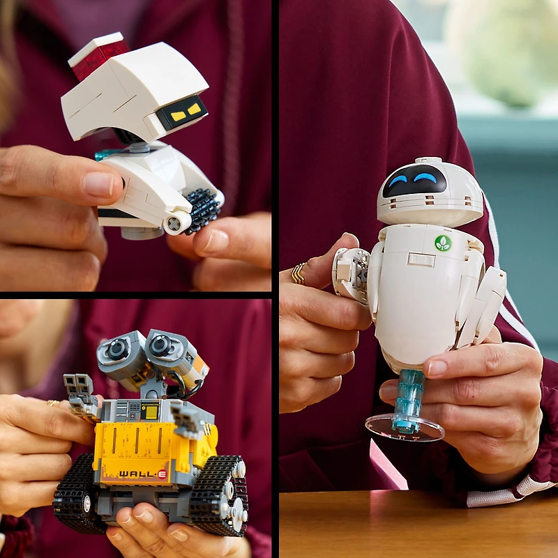 LEGO Disney et Pixar WALL-E et EVE, Ensemble de Construction Inspiré du Film d’Animation 43279 LEGO WALL-E et EVE 43279