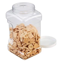 Rubbermaid Square Food Storage Jar, 3.8 Litre, White, 3.8 L