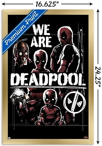 Marvel Deadpool & Wolverine - We Are Deadpool Wall Poster with Magnetic Frame