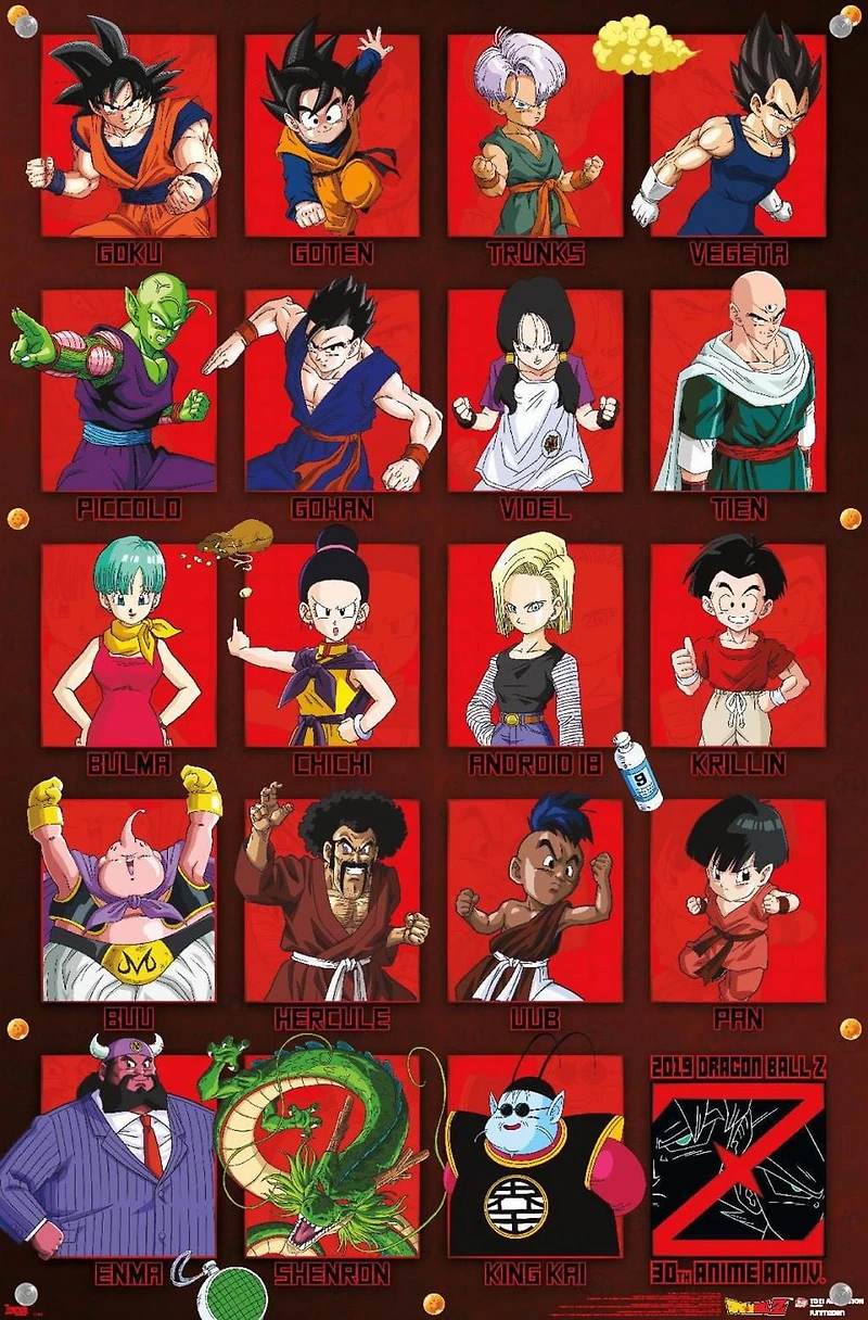 Dragon Ball Z - Anniversary Wall Poster