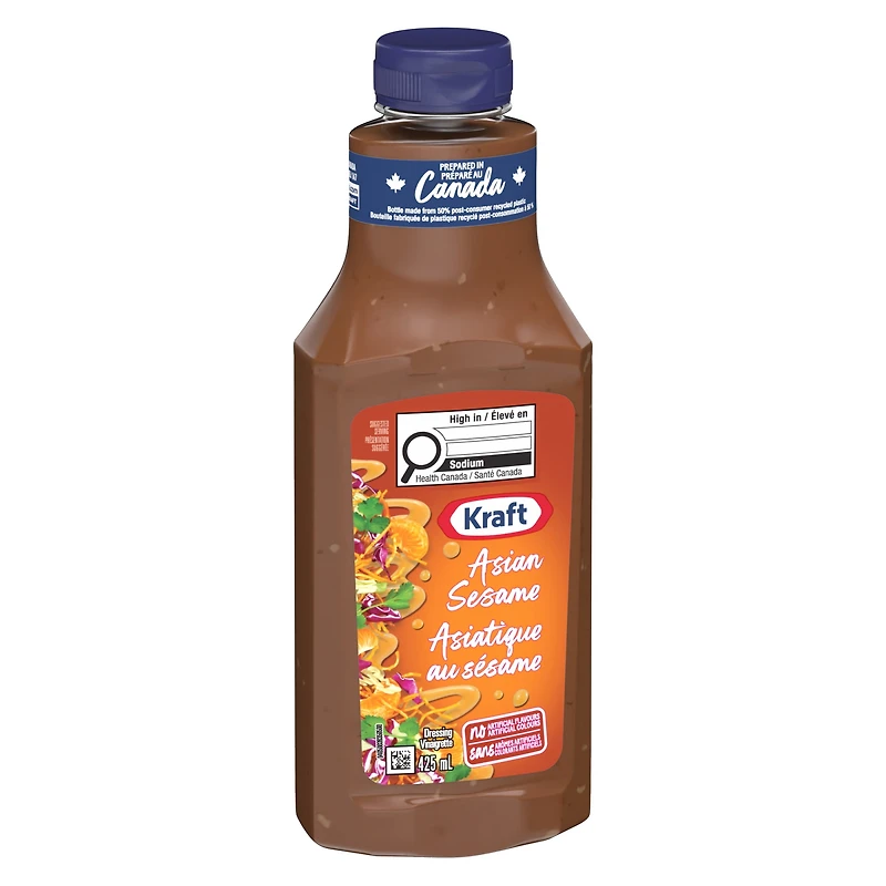 Kraft Asian Sesame Salad Dressing, 425 mL Bottle