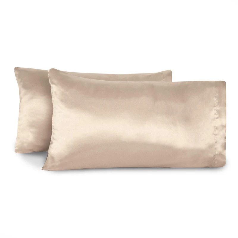 Taie d'oreiller en satin (Ensemble de 2)