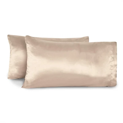 Taie d'oreiller en satin (Ensemble de 2)
