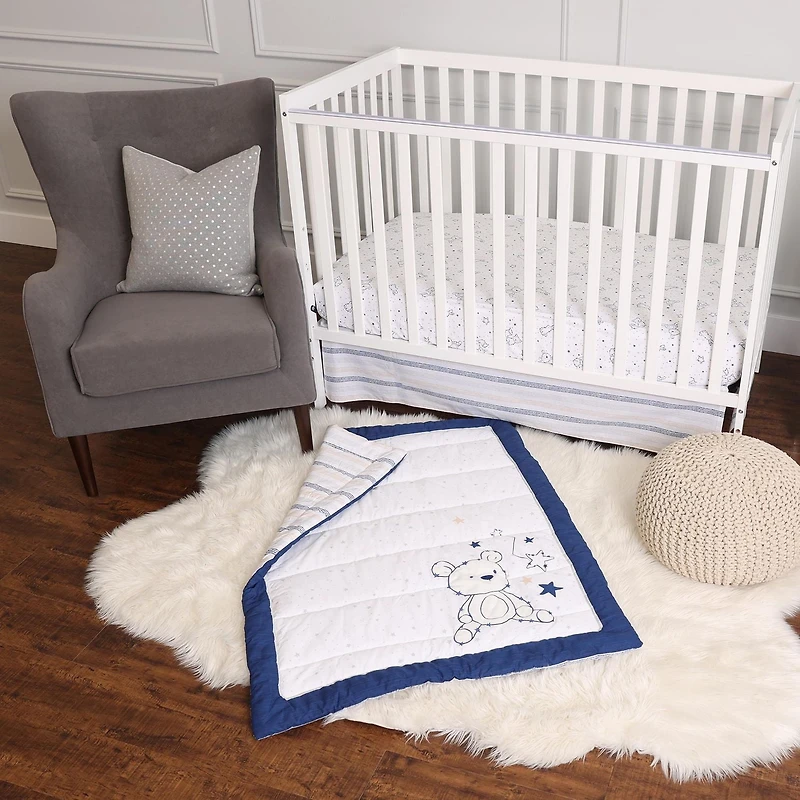 Ensemble de linge de berceau 3 pièces George Baby Ensemble de linge de berceau George Baby