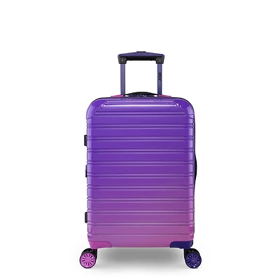 iFLY Hard Sided Fibertech Luggage 22", Midnight Berry