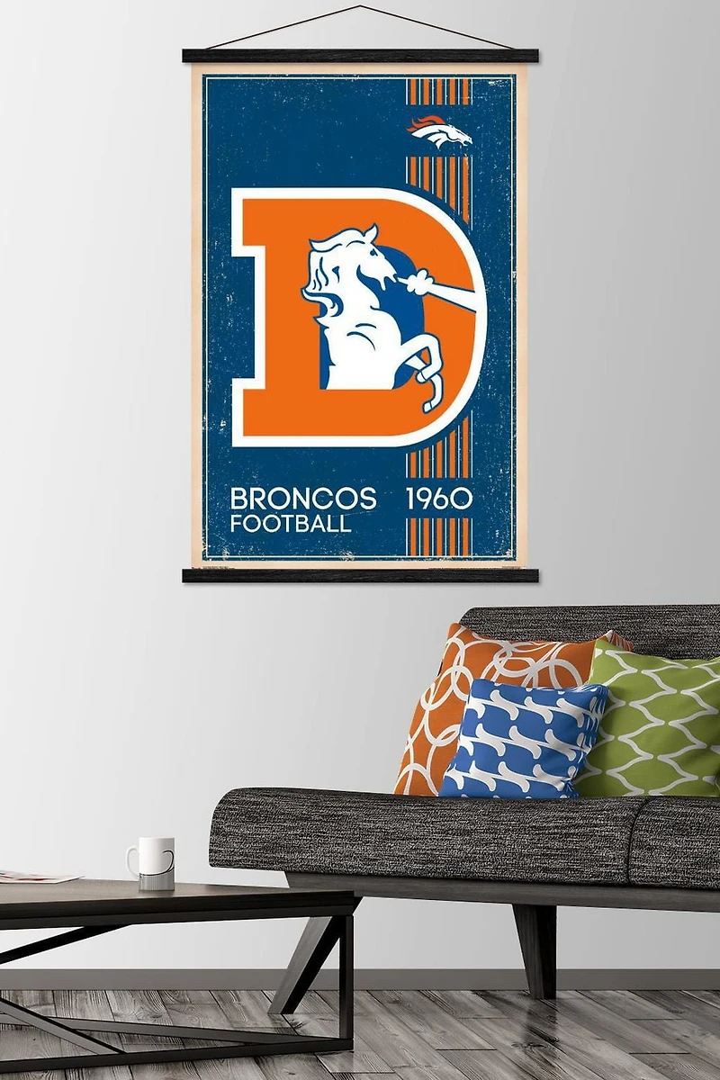 NFL Denver Broncos - Retro Logo 14 Wall Poster, 22.375" x 34"