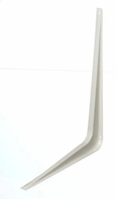 Support de tablette12 po x 14 po blanc 1 pièce Les supports de tablettes sont idéals pour le placard, le garage, le cabanon et pour tout besoin en matière d'étagère.