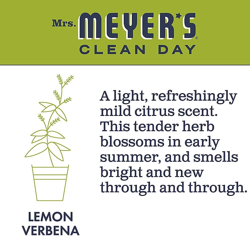 Mrs. Meyer's Clean Day Multi-Surface Everyday Cleaner, 473ml, Lemon Verbena, Multi surface spray removes stuck on dirt