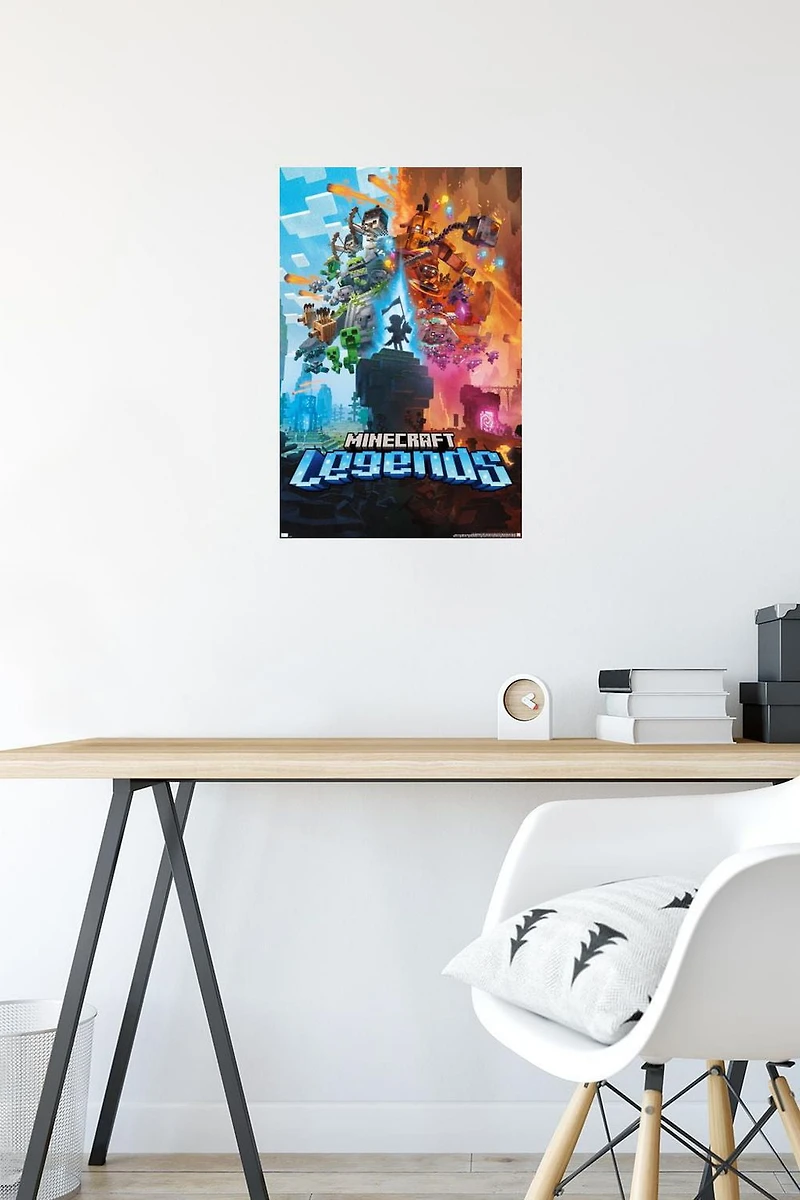 Minecraft: Legends - Key Art Wall Poster, 22.375" x 34"