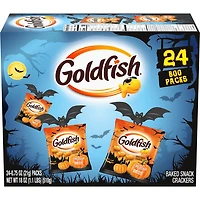 Pepperidge Farm(R) Goldfish(R) Cheddar Crackers, Halloween Multipack LTO (24 x 21g), GF Multipack Halloween LTO