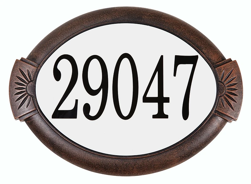 PRO-DF Classic Aluminum Address Plaque