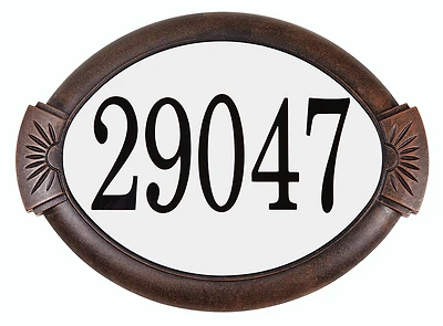 Plaque d'adresse classique PRO-DF en aluminium
