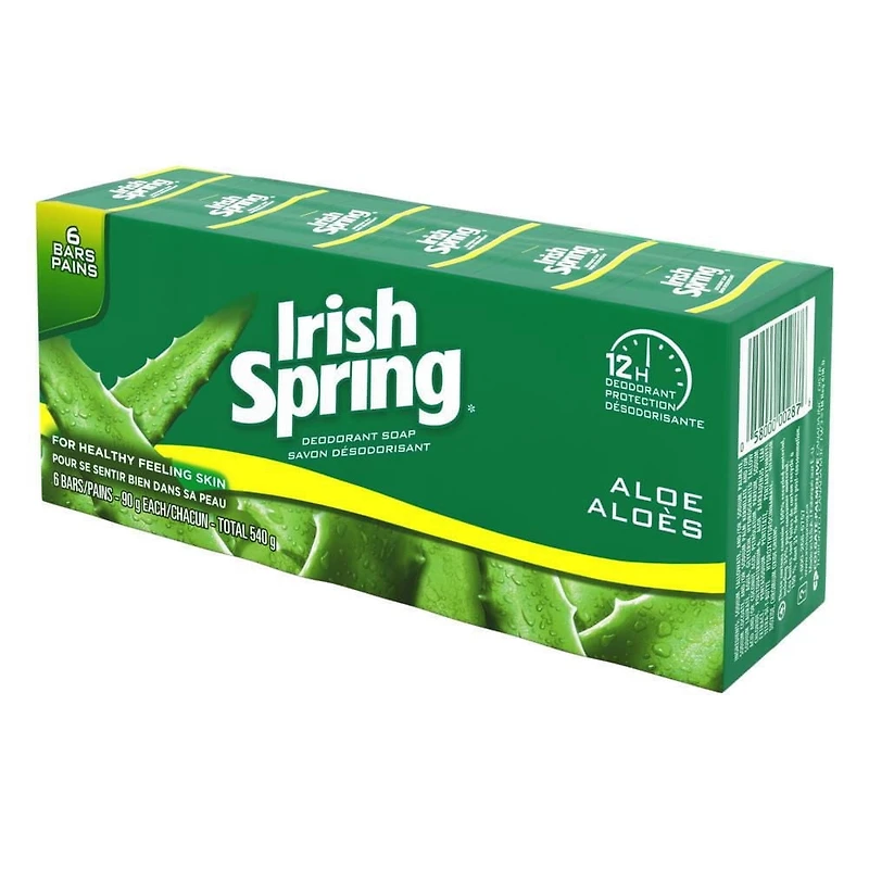 Pain de savon désodorisant Irish Spring Aloès