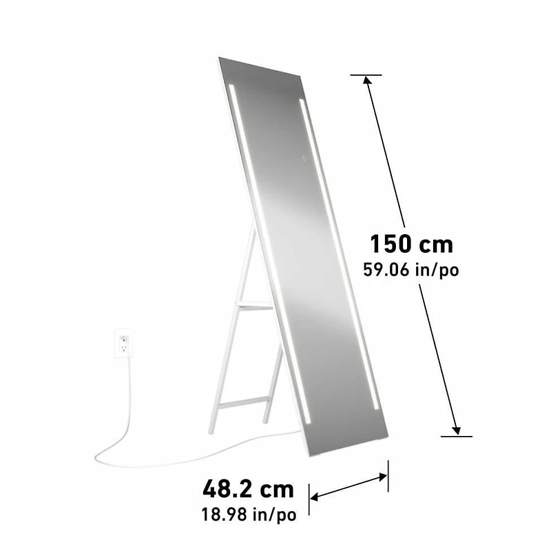 Artika Emeraude Miroir DEL Pleine Longueur 20x60
