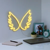 Merkury Innovations Enseigne murale au néon LED ailes 15,75" Enseigne murale néon LED Wing