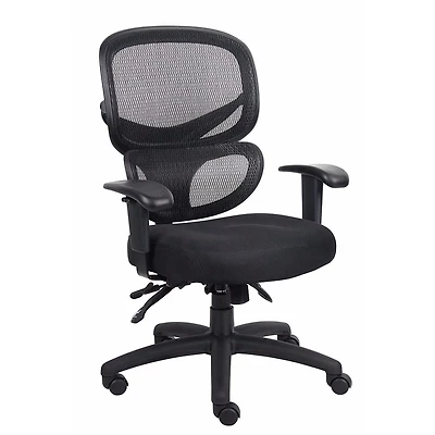 Chaise de bureau réglable Nicer Furniture à coussin de siège en tissu avec casque
