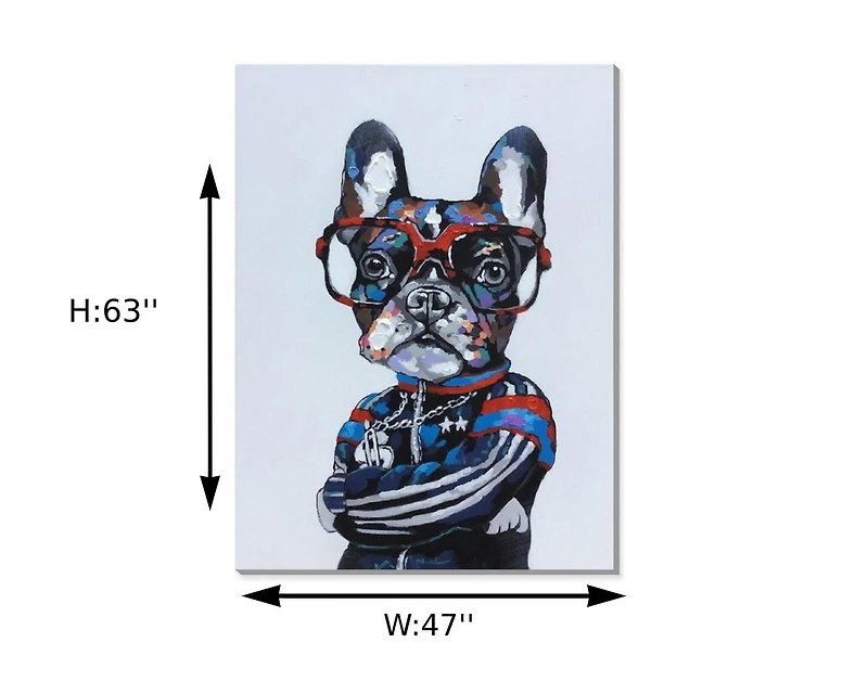 Striking 50% Hand-Painted Art Wall , Featuring Bold Contrast and Vibrant Details, Perfect for Adding a Dynamic and Artistic Touch to Living Rooms, Offices, or Modern Interiors