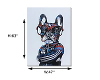 Striking 50% Hand-Painted Art Wall , Featuring Bold Contrast and Vibrant Details, Perfect for Adding a Dynamic and Artistic Touch to Living Rooms, Offices, or Modern Interiors