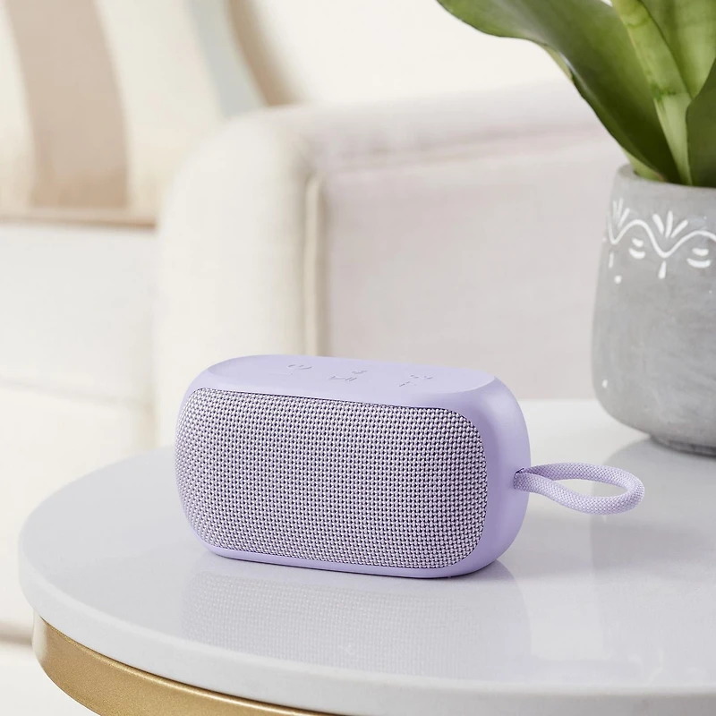 onn. Bluetooth Small Rugged Speaker with Party Sync Mode, Up to 10 Hours Playtime